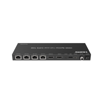 EPCOM PROAUDIO - Splitter HDMI 1x4 | Extensor HDMI | 4K@30Hz 40m | 1080p@60Hz 70m | Función PoC |  4:4:4