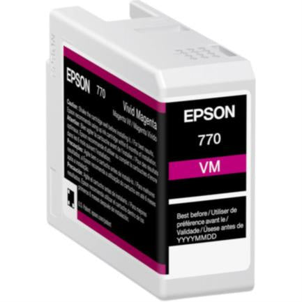 EPSON - Tinta Epson UltraChrome PRO10 T770 25Ml Color Vivid Magenta