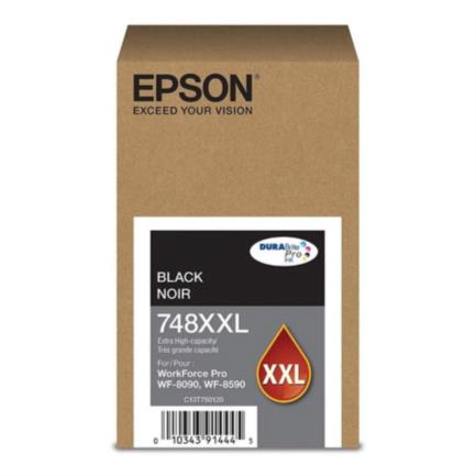 EPSON - Tinta Epson T748XXL Capacidad Extra Alta WF-6090/WF-6590 Color Negro
