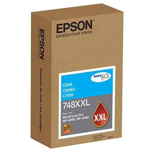 EPSON - Tinta Epson T748XXL Capacidad Extra Alta WF-6090/WF-6590 Color Cian