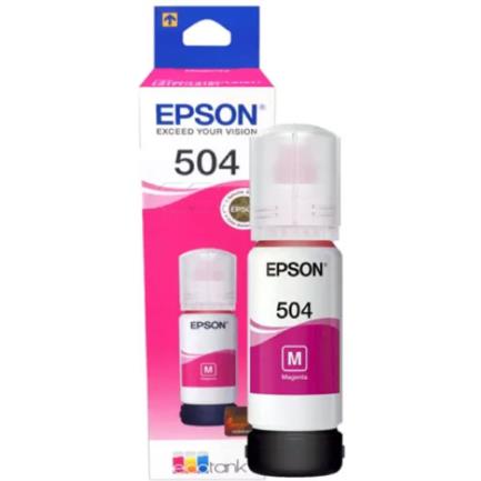 EPSON - Tinta Epson Original T504 70ml EcoTank L4150/L4160 Color Magenta