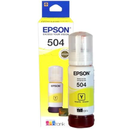 EPSON - Tinta Epson Original T504 70ml EcoTank L4150/L4160 Color Amarillo