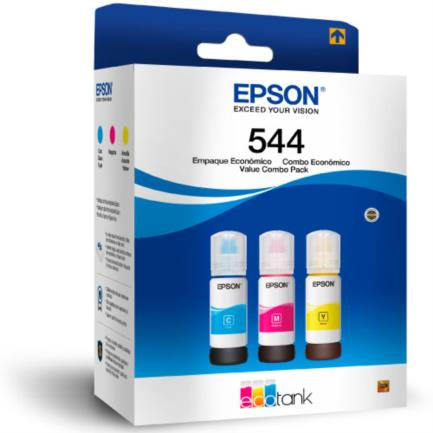 EPSON - Tinta Epson T544 Pack 3 Pzas Colores Cian/Magenta/Amarillo