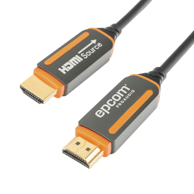 EPCOM PROAUDIO - Cable HDMI de Fibra Óptica de 20 Metros (65.62 Pies) | Alta Definición | Versión 2.0 | Alta Velocidad 18Gbps | 4K@60Hz | HDCP 2.2 | Resistente a EMI y RFI