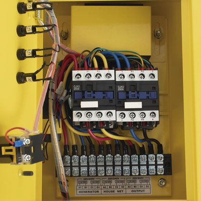 EPCOM POWERLINE - Generador a Gasolina / Planta de Emergencia con Encendido Automático, 6.5KW, 220Vac 2 Fases, Jaula con Ruedas para Fácil Traslado