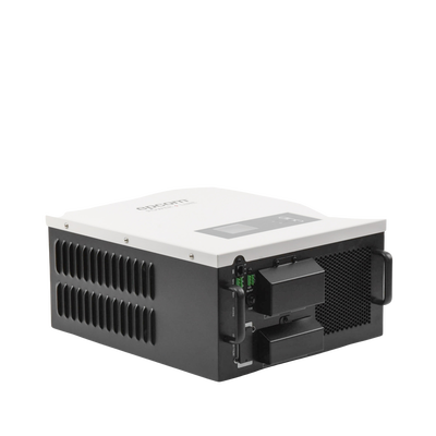 EPCOM POWERLINE - Inversor / Cargador para sistemas tipo isla de 48Vcc/120VCA de 2500W onda sinusoidal pura con controlador MPPT. Administre una fuente fotovoltaica, la red eléctrica y recargue su banco de baterías y su consumo sin problemas.
