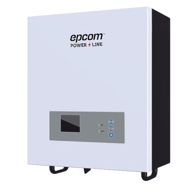 EPCOM POWERLINE - Inversor / Cargador para sistemas tipo isla de 48Vcc/120VCA de 2500W onda sinusoidal pura con controlador MPPT. Administre una fuente fotovoltaica, la red eléctrica y recargue su banco de baterías y su consumo sin problemas.