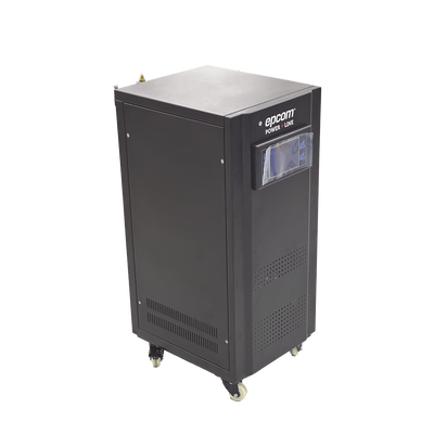 EPCOM POWERLINE - Regulador de Voltaje Industrial Trifásico 10 kVA/8 kW 220 V / Entrada 176-264 V Vca / Salida 215.6-224.4 Vca