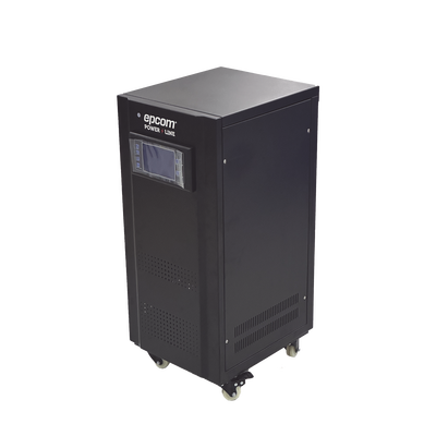 EPCOM POWERLINE - Regulador de Voltaje Industrial Trifásico 10 kVA/8 kW 220 V / Entrada 176-264 V Vca / Salida 215.6-224.4 Vca