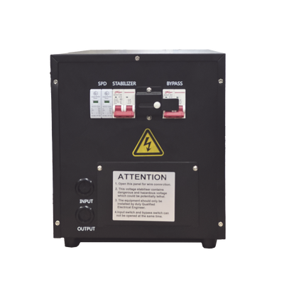EPCOM POWERLINE - Regulador de Voltaje Industrial Bifásico Ferroresonante 2 kVA/2 kW 220 V / Entrada 176-264 V Vca / Salida 215.6-224.4 Vca