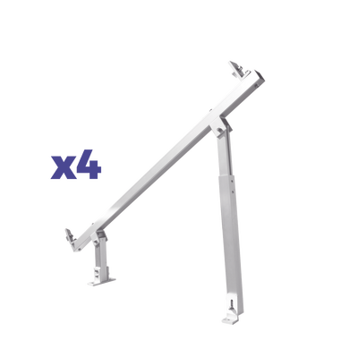 EPCOM POWERLINE - Caja de accesorios de aluminio  anodizado para montaje VEKTOR8RPRO , arreglo 1X4 para techo