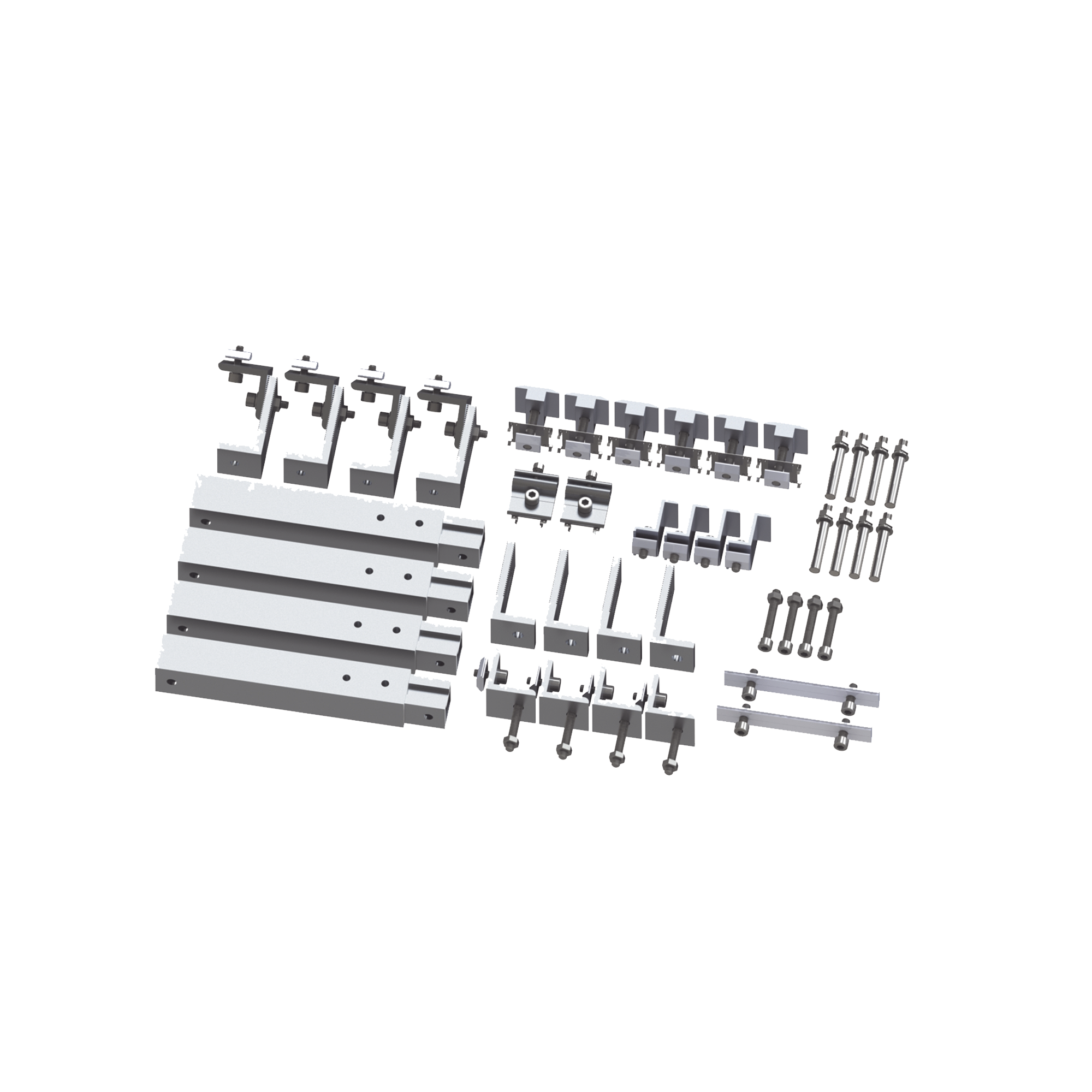 EPCOM POWERLINE - Caja de accesorios de aluminio  anodizado para montaje VEKTOR21, arreglo 1X4 para techo