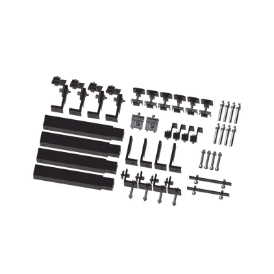 EPCOM POWERLINE - Caja de accesorios de aluminio  negro anodizado para montaje VEKTOR8BLK , arreglo 1X4 para techo
