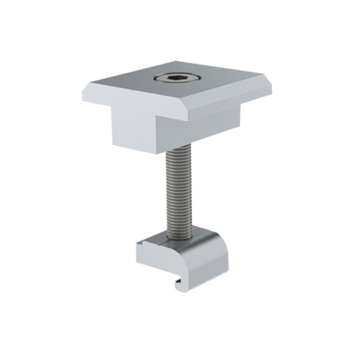 EPCOM POWERLINE - Sujetador Intermedio 30 mm para montaje de paneles solares en riel7