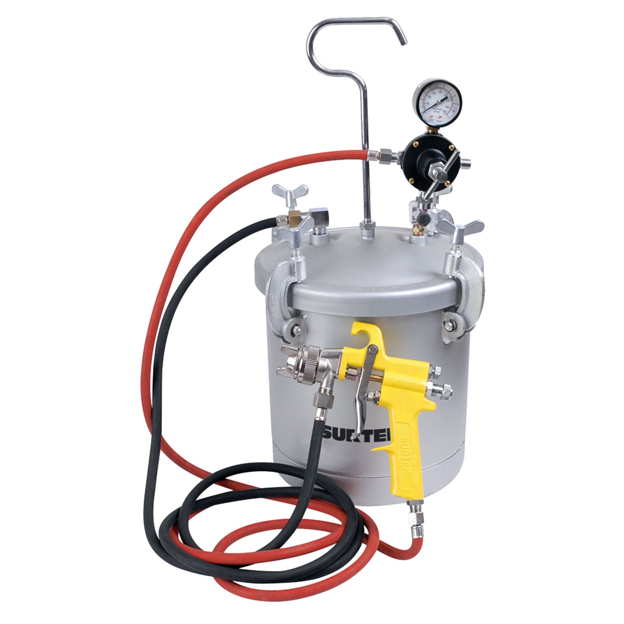 Surtek - Equipo para pintar industrial, presión máxima de 120 psi, tanque de 10 L