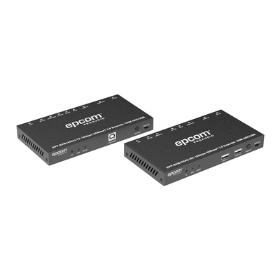 EPCOM PROAUDIO - Kit Extensor HDMI | 4K2K@60HZ | HDR 4:4:4 | HDBaseT | 100M | Salida de Audio | HDCP 2.2 | IR Bidireccional | Admite la función USB KVM