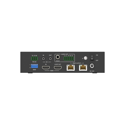 EPCOM PROAUDIO - Splitter mas Extensor de Video | 1x2 | ProAV | HDBaseT™ | 120m en 4K@60Hz | 150m en 1080p@60Hz | Cat6/6a/7 | Gestión Avanzada EDID | Control IR y RS232 | PoC | Salida de Audio