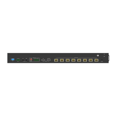 EPCOM PROAUDIO - Splitter mas Extensor de Video | 1x8 | ProAV | HDBaseT™ | 120m en 4K@60Hz | 150m en 1080p@60Hz | Cat6/6a/7 | Gestión Avanzada EDID | Control IR y RS232 | PoC | Salida de Audio