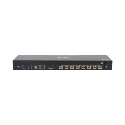 EPCOM PROAUDIO - Splitter mas Extensor de Video | 1x8 | ProAV | HDBaseT™ | 120m en 4K@60Hz | 150m en 1080p@60Hz | Cat6/6a/7 | Gestión Avanzada EDID | Control IR y RS232 | PoC | Salida de Audio
