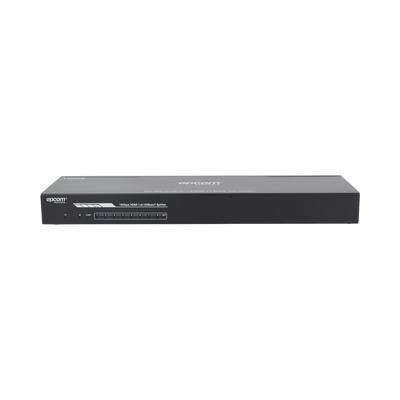 EPCOM PROAUDIO - Splitter mas Extensor de Video | 1x8 | ProAV | HDBaseT™ | 120m en 4K@60Hz | 150m en 1080p@60Hz | Cat6/6a/7 | Gestión Avanzada EDID | Control IR y RS232 | PoC | Salida de Audio