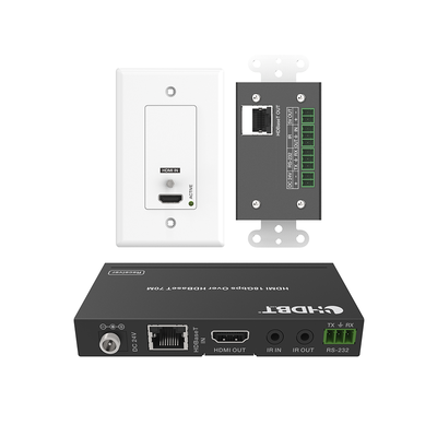 EPCOM PROAUDIO - Kit Extensor HDBaseT | 4K2K@60Hz 40m | 1080p 70m | Función PoC | IR Bidireccional | RS-232 |
