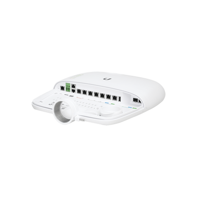 UBIQUITI - Router inteligente de control WISP con FiberProtect de 6 puertos Gigabit RJ45 más 2 puertos Combo Gigabit RJ45/SFP