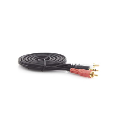 EPCOM PROAUDIO - Convertidor 3.5mm Estéreo a 2 RCA Macho 1.83m | para Aplicaciones de Audio | Compatible con Amplificadores VSSL y Epcom ProAudio