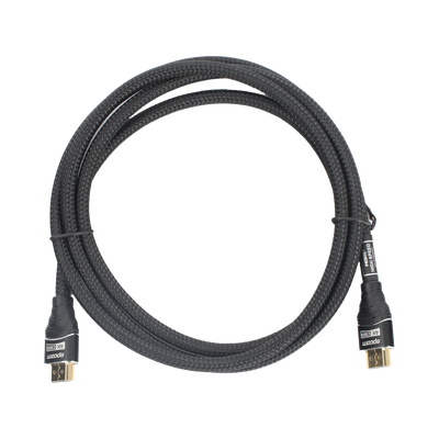 EPCOM PROAUDIO - Cable HDMI de 1.8 Metros (5.91 Pies) | Alta Definición | Longitud | Versión 2.0 | Alta Velocidad 18Gbps | 4K@60Hz | Conectores Chapados en Oro | Tipo Redondo