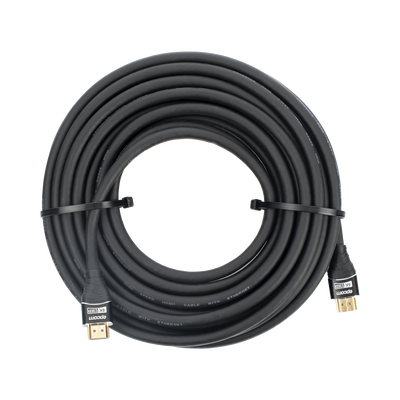 EPCOM PROAUDIO - Cable HDMI de 10 Metros (32.81 Pies) | Alta Definición | Longitud | Versión 2.0 | Alta Velocidad 18Gbps | 4K@60Hz | Conectores Chapados en Oro | Tipo Redondo