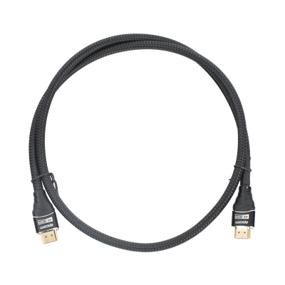 EPCOM PROAUDIO - Cable HDMI de 1 Metro (3.28 Pies) | Alta Definición | Longitud | Versión 2.0 | Alta Velocidad 18Gbps | 4K@60Hz | Conectores Chapados en Oro | Tipo Redondo