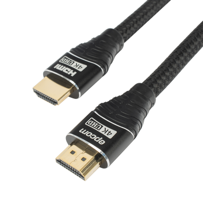 EPCOM PROAUDIO - Cable HDMI de 3 Metros (9.84 Pies) | Alta Definición | Longitud | Versión 2.0 | Alta Velocidad 18Gbps | 4K@60Hz | Conectores Chapados en Oro | Tipo Redondo
