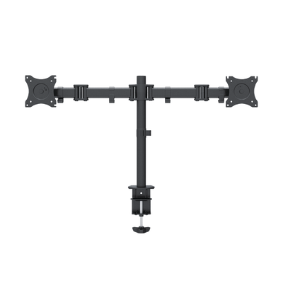 EPCOM - Montaje de Escritorio articulado para 2 monitores de 13 a 27" /  Soporta hasta 10 kg / Vesa 75 x 75 / 100 x 100 / Acero / Giro: 360°