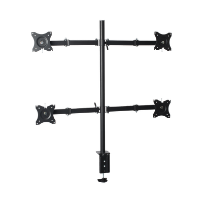 EPCOM - Montaje de Escritorio articulado para 4 monitores de 13 a 27" /  Soporta hasta 15 kg / Vesa 75 x 75 / 100 x 100 / Acero