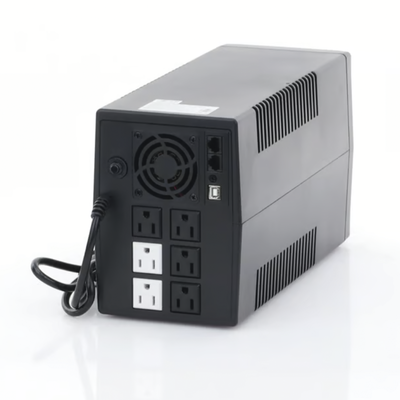 EPCOM POWERLINE - UPS de 1500VA/900W / Topología Línea Interactiva / Entrada y Salida 120 Vca/ Clavija NEMA 5-15P / 6 Tomas NEMA 5-15R