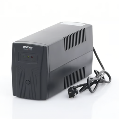 EPCOM POWERLINE - UPS de 600VA/360W / Topología Línea Interactiva / Entrada y Salida 120 Vca / Clavija NEMA 5-15P / 4 Tomas NEMA 5-15R/ Sin Protector RJ11 ni RJ45