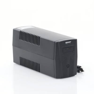 EPCOM POWERLINE - UPS de 850VA/510W / Topología Línea Interactiva / Entrada y Salida 120 Vca / Regulador de Voltaje AVR 80-150 Vca / Clavija NEMA 5-15P / 4 Tomas NEMA 5-15R /Sin RJ11 ni RJ45