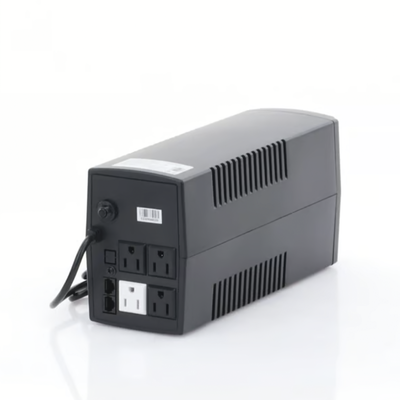 EPCOM POWERLINE - UPS de 850VA/510W / Topología Línea Interactiva / Entrada y Salida 120 Vca / Regulador de Voltaje AVR 80-150 Vca / Clavija NEMA 5-15P / 4 Tomas NEMA 5-15R /Sin RJ11 ni RJ45