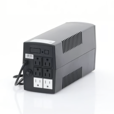 EPCOM POWERLINE - UPS de 850VA/510W / Topología Línea Interactiva / Entrada y Salida 120 Vca / Clavija NEMA 5-15P / 6 Tomas NEMA 5-15R / Sin RJ11 ni RJ45
