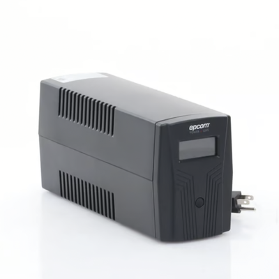 EPCOM POWERLINE - UPS de 850VA/510W / Topología Línea Interactiva / Entrada y Salida 120 Vca / Clavija NEMA 5-15P / 6 Tomas NEMA 5-15R / Sin RJ11 ni RJ45