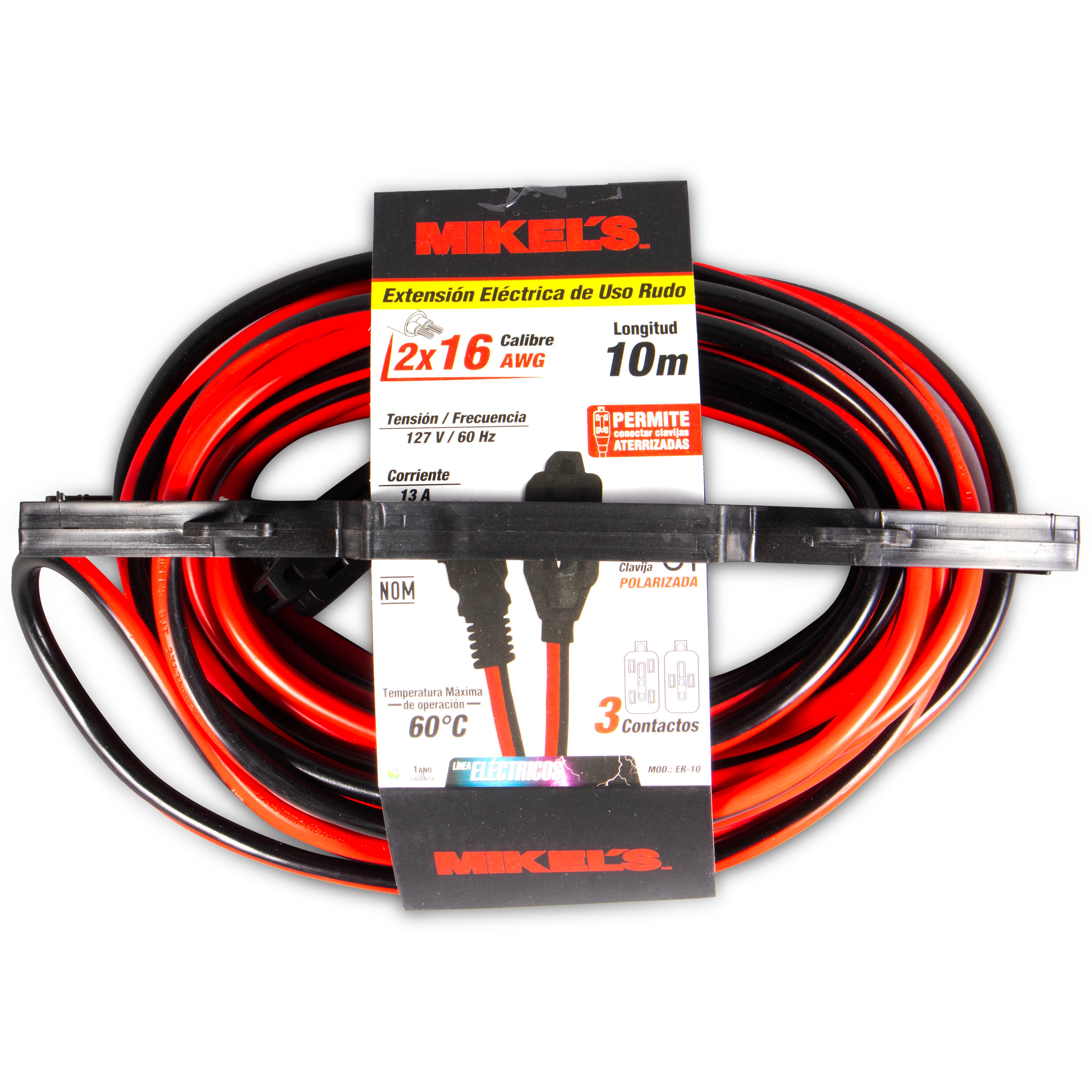 Extensión eléctrica uso rudo (10 mts)