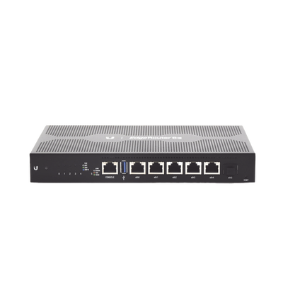 UBIQUITI - EdgeRouter 6 PoE pasivo 24 V, con 5 puertos 10/100/1000 Mbps + 1 puerto SFP, con funciones avanzadas de ruteo