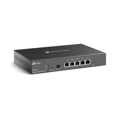 TP-LINK - Router Omada VPN / SDN Multi-WAN Gigabit / 1 Puerto WAN SFP Gigabit / 1 Puerto WAN RJ45 Gigabit / 2 Puertos LAN RJ45 Gigabit / 2 Puertos Configurables LAN/WAN / 150,000 Sesiones Concurrentes / Administración Centralizada Omada o Stand-Alone