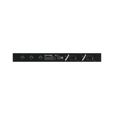 UBIQUITI - EdgeRouter INFINITY de 8 puertos SFP+ 10 G + 1 puerto RJ45 Gigabit, throughput 80 Gbps, 16 núcleos y 16 GB RAM , fuentes de alimentación modulares Hot-Swappable