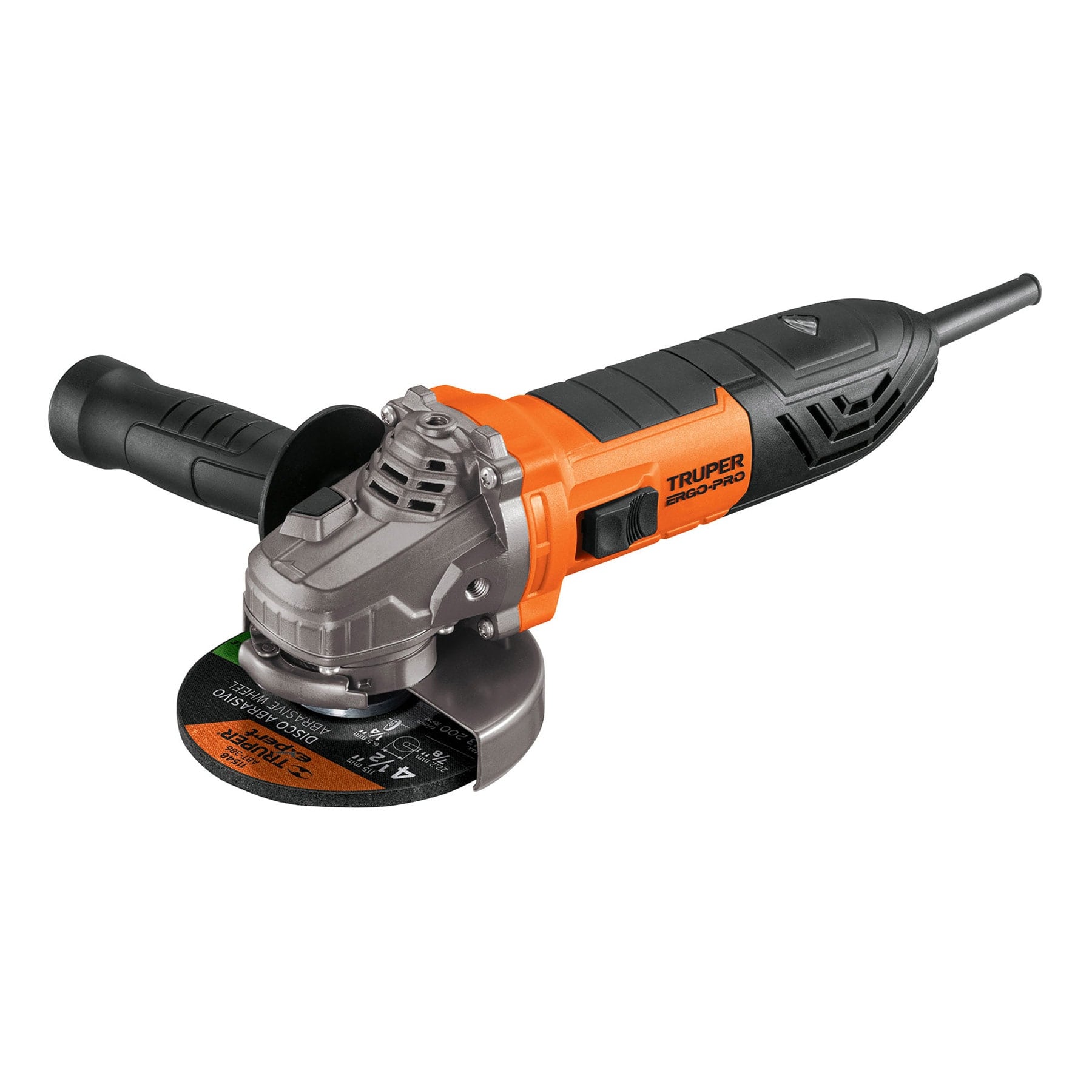 Esmeriladora angular 4-1/2', 950W, TRUPER ERGO PRO
