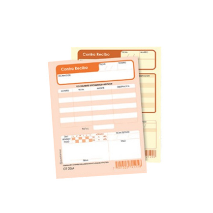 EUROFORMAS - CONTRA RECIBO EUROFORMA 1/4 ORIG / COPIA C/25 JUEGOS C/3 B