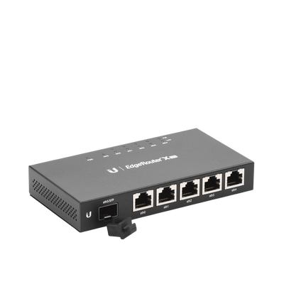 UBIQUITI - EdgeRouter X SFP de 5 puertos Gigabit + 1 puerto SFP con funciones avanzadas de ruteo