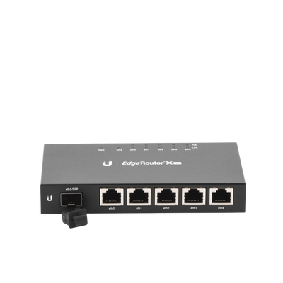 UBIQUITI - EdgeRouter X SFP de 5 puertos Gigabit + 1 puerto SFP con funciones avanzadas de ruteo