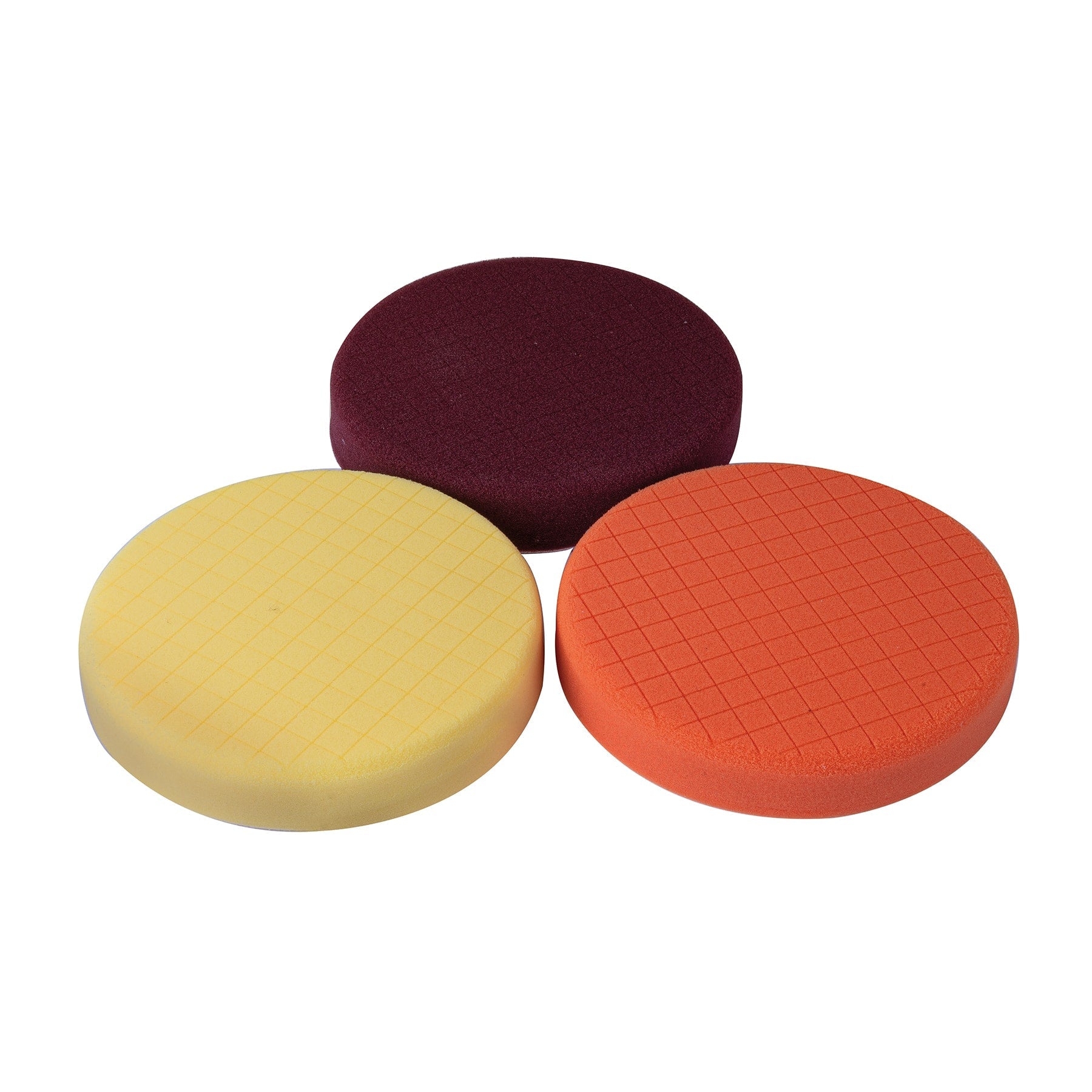 Juego de 3 esponjas p/pulir de 7' hook and loop,TRUPER