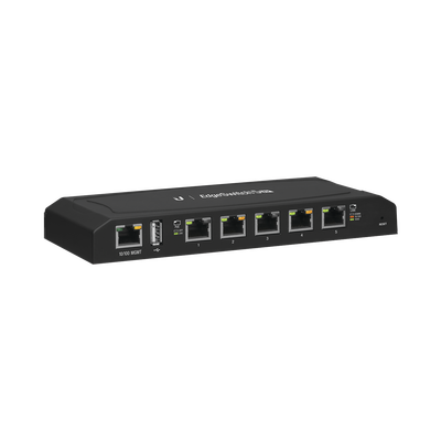 UBIQUITI - EdgeSwitch 5XP Administrable de 5 Puertos Gigabit PoE de 24 V Pasivo, con funciones avanzadas de Capa 2