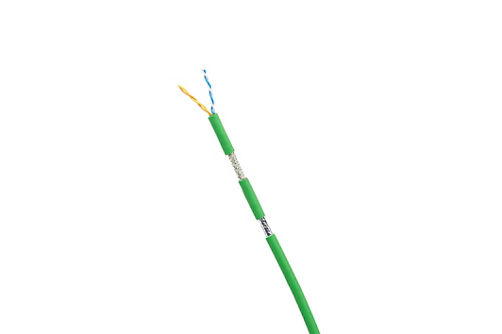 PANDUIT - Bobina de Cable Profinet, Cat5e, de 2 Pares 22 AWG Sólido, Blindado SF/UTP, Clasificación 600V, Resistente al Aceite y Rayos UV, 305 m, Color Verde